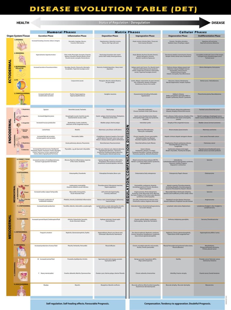Disease Evolution Table
